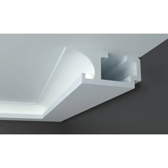 Tesori KD409 LED Lichtkoof Plafond 250x120 mm – Koof geschikt voor Spotjes en LEDstrip (1,15 m)