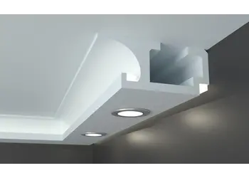 Tesori KD409 LED Lichtkoof Plafond 250x120 mm – Koof geschikt voor Spotjes en LEDstrip (1,15 m)