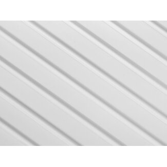 Lijst & Ornament Wall Panel L0201T LAMELLI MEDIO | 12,1 cm breed | lengte 2 meter | Wit