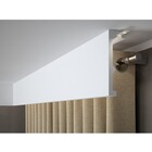 Lijst & Ornament Gordijnkoof LED QL056 (179 x 55 mm), lengte 2 m