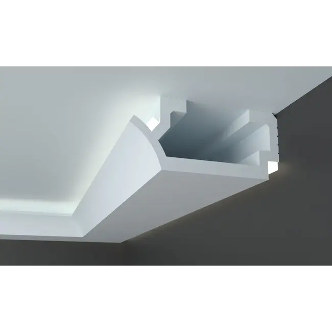 Tesori KD410 Plafondkoof voor Indirecte & Directe LED-Verlichting – 24 x 11 cm, 115 cm lang