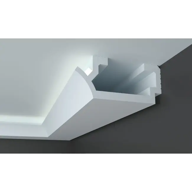 Tesori KD410 Plafondkoof voor Indirecte & Directe LED-Verlichting – 24 x 11 cm, 115 cm lang