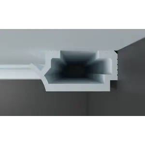 Tesori KD410 Plafondkoof voor Indirecte & Directe LED-Verlichting – 24 x 11 cm, 115 cm lang