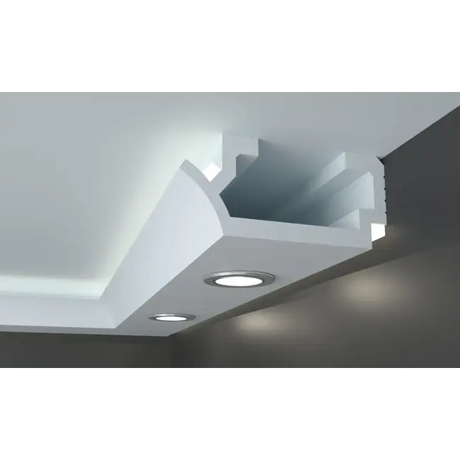 Tesori KD410 Plafondkoof voor Indirecte & Directe LED-Verlichting – 24 x 11 cm, 115 cm lang