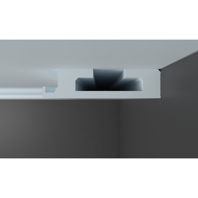 Tesori KD411 (400 x 100 mm), lengte 1,15 m, Koof LED voor indirecte / directe verlichting XPS