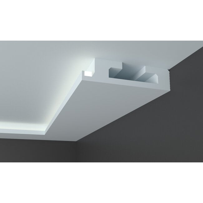 Tesori KD411 (400 x 100 mm), lengte 1,15 m, Koof LED voor indirecte / directe verlichting XPS