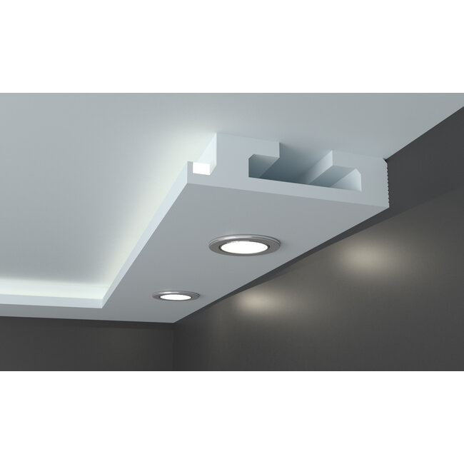 Tesori KD411 (400 x 100 mm), lengte 1,15 m, Koof LED voor indirecte / directe verlichting XPS