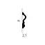 Lijst & Ornament Plint MD338 (80 x 21 mm), lengte 2 m