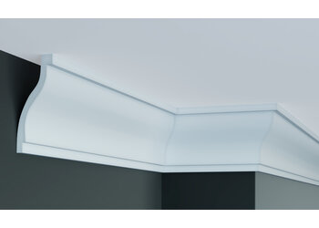 Grand Decor Plafondlijst P918 / K222  (130 x 60 mm), polyurethaan, lengte 2 m