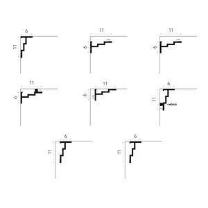 Lijst & Ornament QL025 Multi Plint (110 x 60 mm), HDPS, lengte 2 m