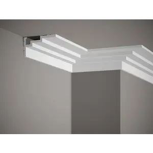 Lijst & Ornament QL025 Multi Plint (110 x 60 mm), HDPS, lengte 2 m