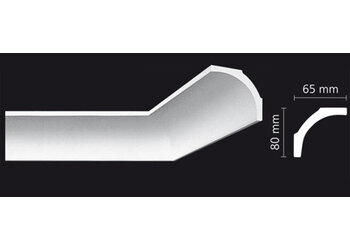 Lijst & Ornament DA10 (80 x 65 mm), lengte 2 m OP=OP