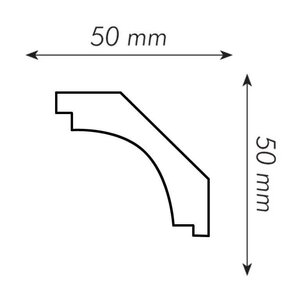 Italstyl IT707 (50 x 50 mm), lengte 2 m