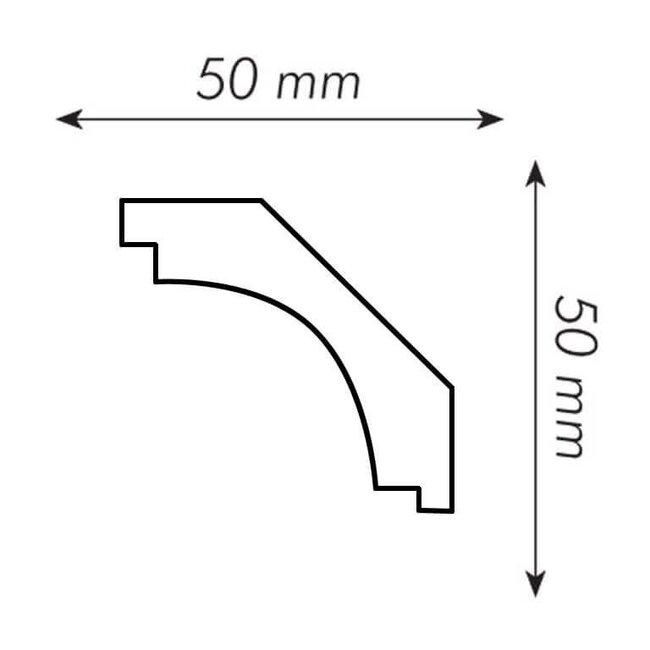 Italstyl IT707 (50 x 50 mm), lengte 2 m