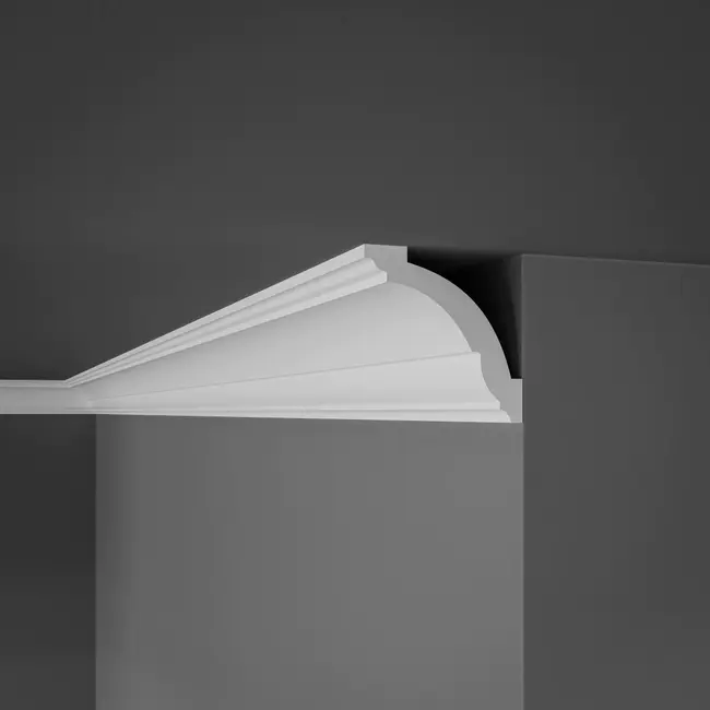 Homestyl Plafondlijst NAS 80 x 80 mm - Lengte 200 cm - Wit XPS
