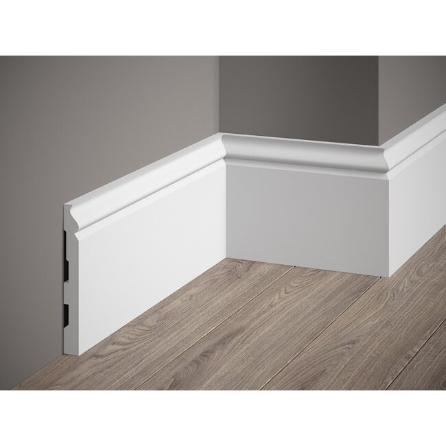 Lijst & Ornament Plint MD360 (137 x 18 mm), lengte 2 m