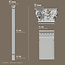 Grand Decor Pilasterkapiteel PL254N - polyurethaan, 21,3 x 13,5 cm