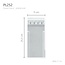 Grand Decor Pilastervoet PL252 - polyurethaan, 11 x 25,5 cm