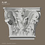 Grand Decor Pilasterkapiteel PL257 - polyurethaan, 41,9 x 34,5 cm