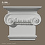 Grand Decor Pilasterkapiteel PL258L - polyurethaan, 21,4 x 18,9 cm