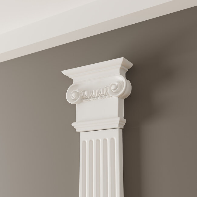 Grand Decor Pilasterkapiteel PL258R - polyurethaan, 21,4 x 18,9 cm