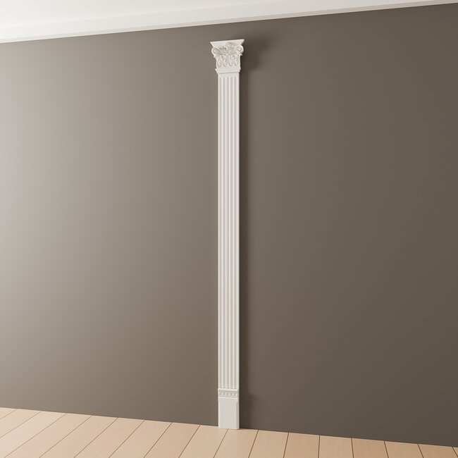 Grand Decor Pilasterkapiteel PL259L - polyurethaan, 21,6 x 19,1 cm