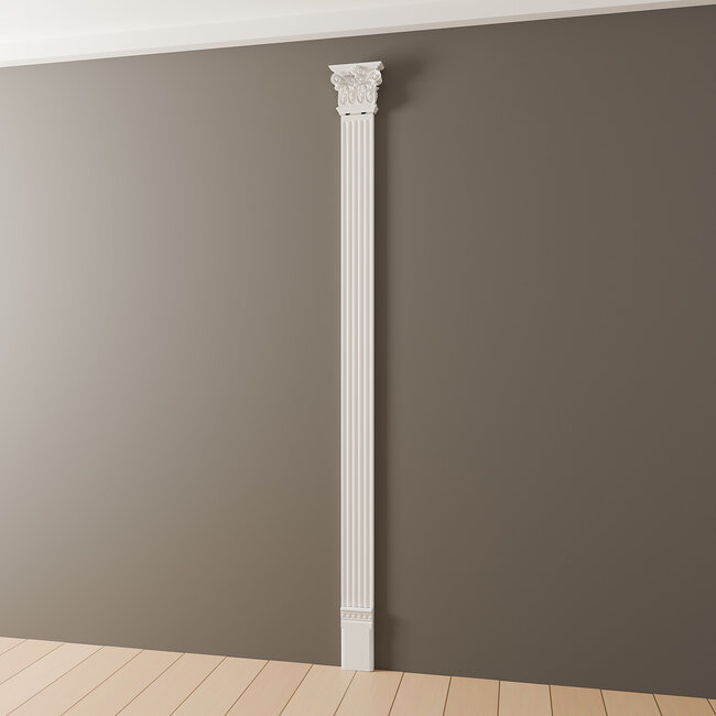 Grand Decor Pilasterkapiteel PL259R - polyurethaan, 21,6 x 19,1 cm