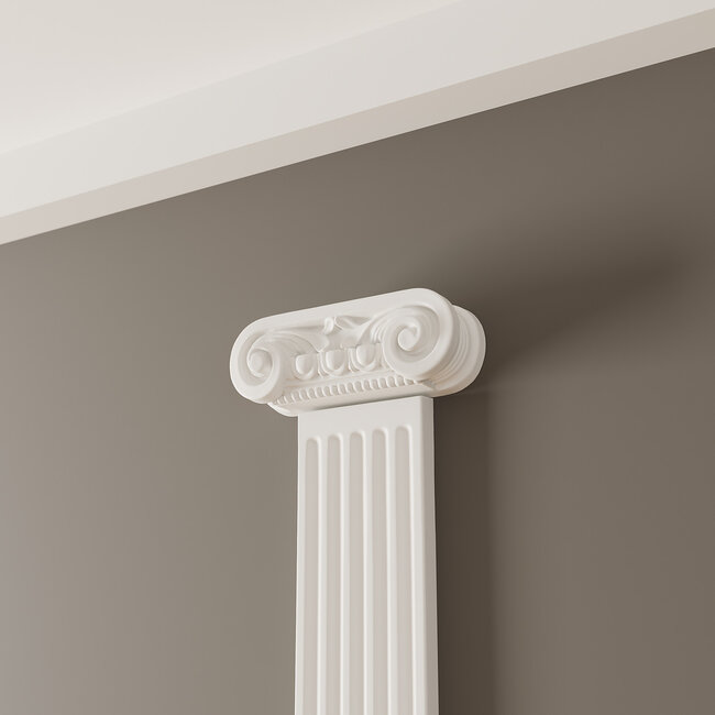 Grand Decor Pilasterkapiteel PL262 - polyurethaan, 24,2 x 8 cm
