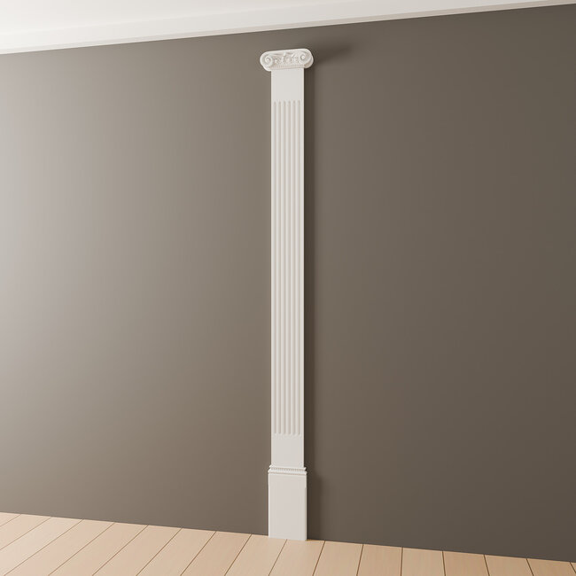 Grand Decor Pilasterkapiteel PL263 - polyurethaan, 26 x 8 cm
