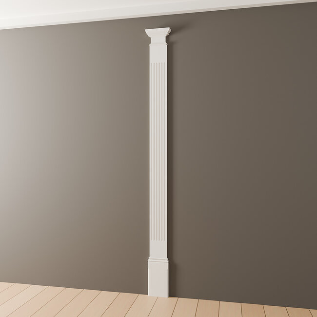 Grand Decor Pilasterkapiteel PL279 - polyurethaan, 27,2 x 17 cm