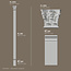 Grand Decor Pilastervoet PL277 - polyurethaan, 11 x 25,4 cm