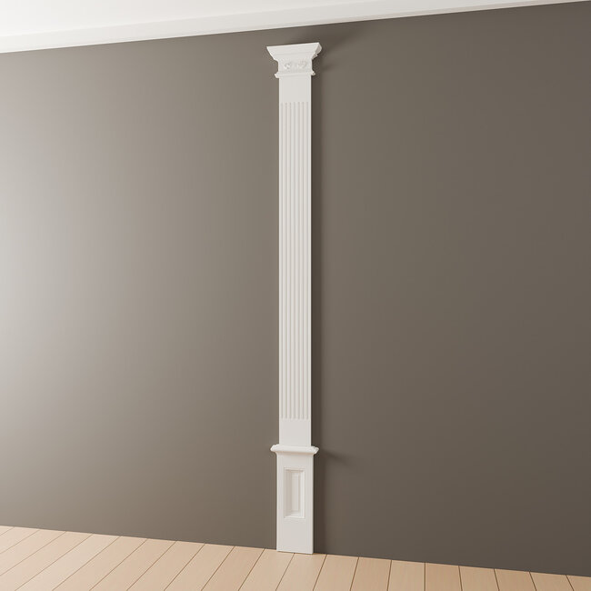 Grand Decor Pilasterschacht PL275 - polyurethaan, 19,7 x 220 cm