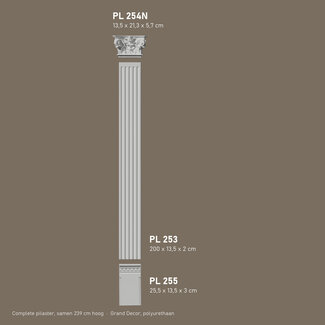 Grand Decor Pilaster set PL255 + PL253 + PL254N, hoogte 239 cm