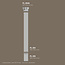 Grand Decor Pilasterset PL255 + PL253 + PL254N - polyurethaan, hoogte 239 cm