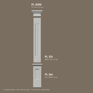 Grand Decor Pilaster set PL266 + PL276 + PL265N, hoogte 281 cm