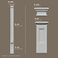 Grand Decor Pilasterset PL266 + PL276 + PL265N - polyurethaan, hoogte 281 cm