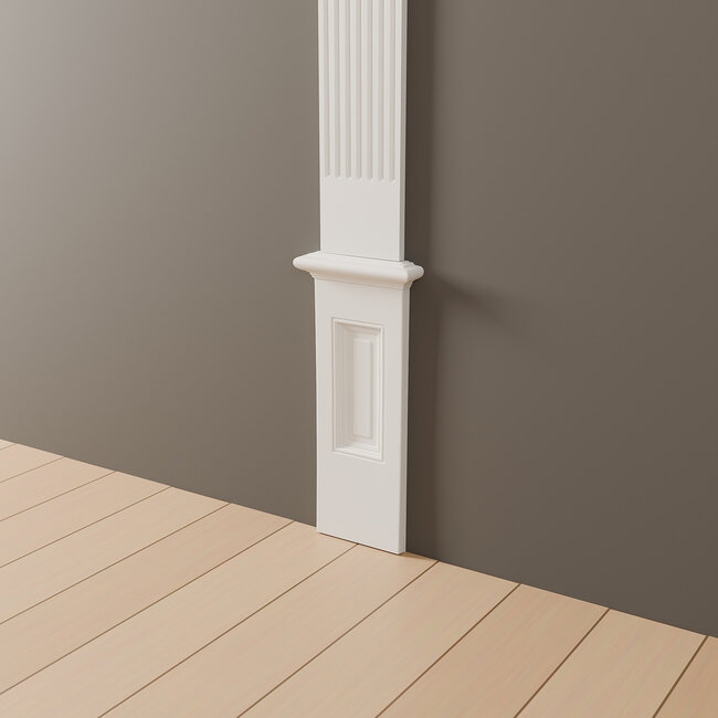 Grand Decor Pilasterset PL266 + PL275 + PL264 - polyurethaan, hoogte 301 cm