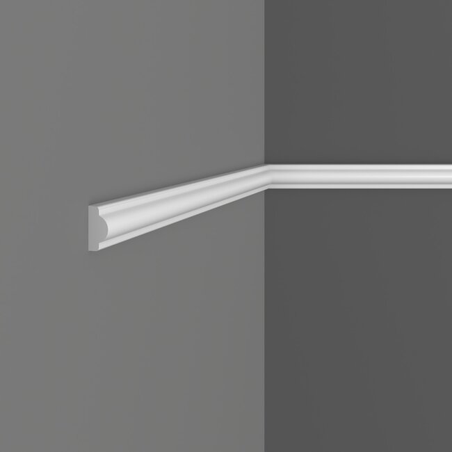 Grand Decor Kaderlijst CR954 / M220 (21 x 11 mm), polyurethaan, lengte 2 m