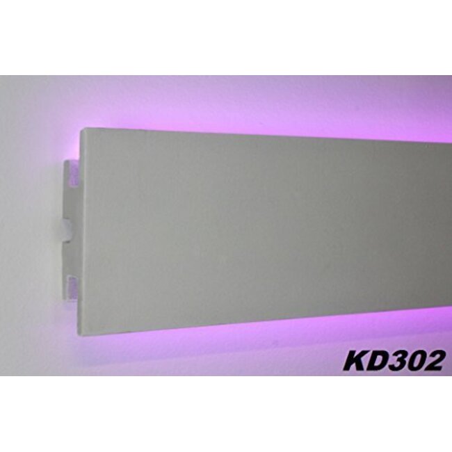 Tesori LED sierlijst voor indirecte verlichting XPS, KD302 (120x40 mm), lengte 1,15 m