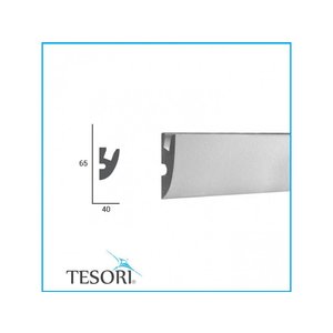 Tesori LED sierlijst voor indirecte verlichting XPS, KD303 (65x40 mm), lengte 1,15 m