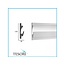 Tesori LED sierlijst voor indirecte verlichting XPS, KD401 (125 x 35 mm), lengte 1,15 m - Verzonken / Semi-Verzonken