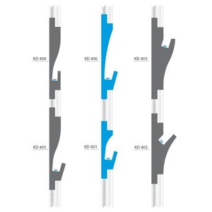 Tesori LED sierlijst voor indirecte verlichting XPS, KD403 (170 x 50 mm), lengte 1,15 m - Verzonken / Semi-Verzonken