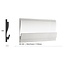 Tesori LED sierlijst voor indirecte verlichting XPS, KD405 (180 x 35 mm), lengte 1,15 m - Verzonken / Semi-Verzonken