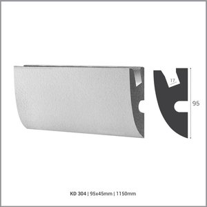 Tesori LED sierlijst voor indirecte verlichting XPS, KD304 (95x45 mm), lengte 1,15 m