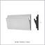 Tesori LED sierlijst voor indirecte verlichting XPS, KD403 (170 x 50 mm), lengte 1,15 m - Verzonken / Semi-Verzonken