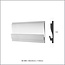 Tesori LED sierlijst voor indirecte verlichting XPS, KD405 (180 x 35 mm), lengte 1,15 m - Verzonken / Semi-Verzonken