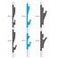 Tesori LED sierlijst voor indirecte verlichting XPS, KD401 (125 x 35 mm), lengte 1,15 m - Verzonken / Semi-Verzonken