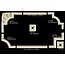 Grand Decor CR710A hoekbochten (230 x 230 mm), polyurethaan, set (4 hoeken)