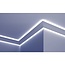 Grand Decor Polyurethaan - LED sierlijst voor indirecte verlichting, KF703 (90 x 90 mm), lengte 2 m
