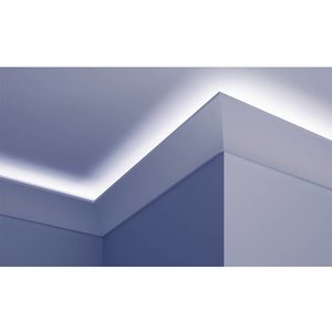 Grand Decor Polyurethaan - LED sierlijst voor indirecte verlichting, KF708 (140 x 106 mm), lengte 2 m